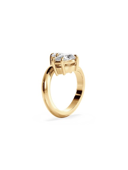 Pear Jean Toi et Moi Ring