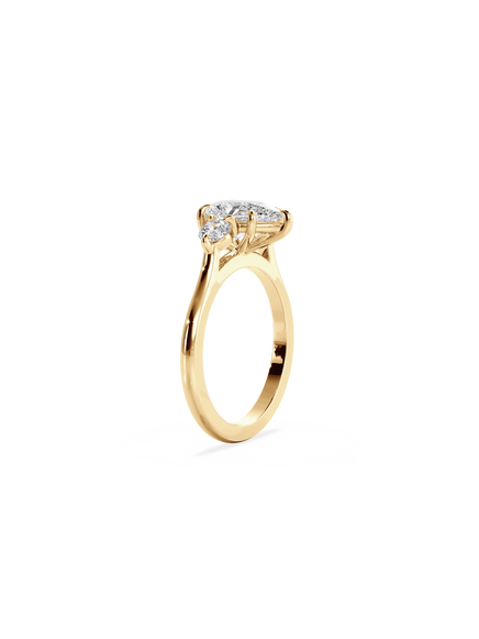 Pear Cosmic Trio Ring
