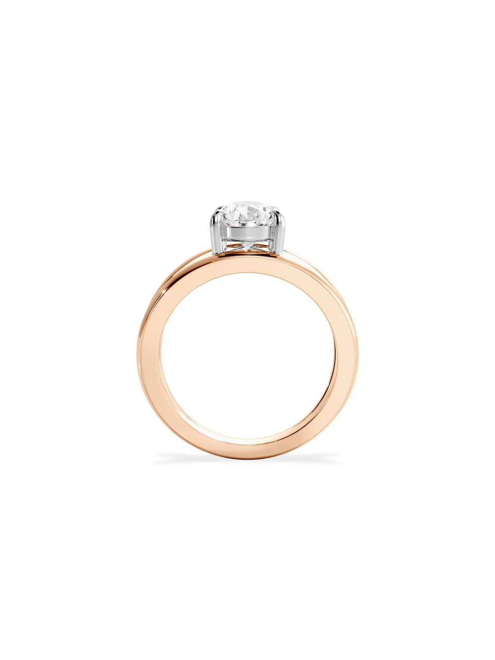 Pear Signature Double Band Ring - View 
