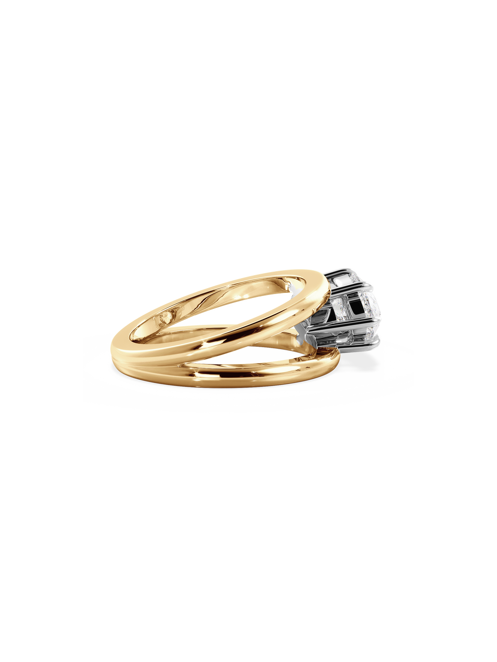 Pear Signature Double Band Ring - View 