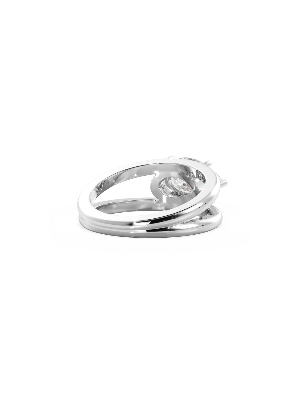 Pear Signature Double Band Ring - View 