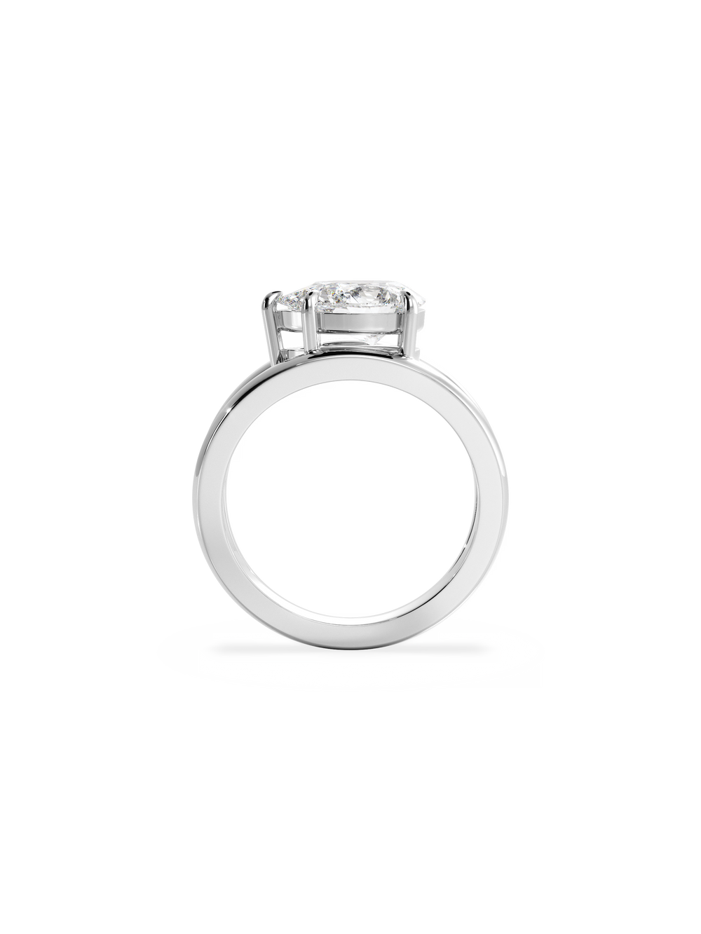 Pear Signature Double Band Ring - View 