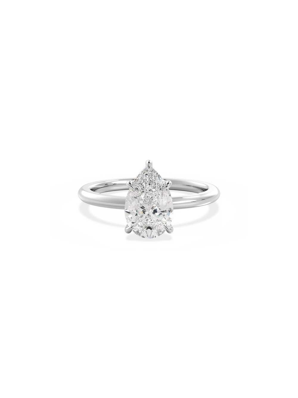 Pear Ceremonial Solitaire - View 
