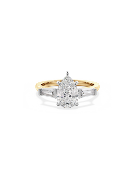 Pear Lyra Ring