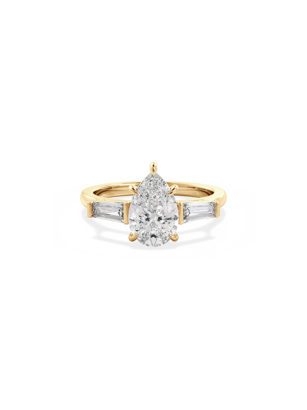 Pear Lyra Ring