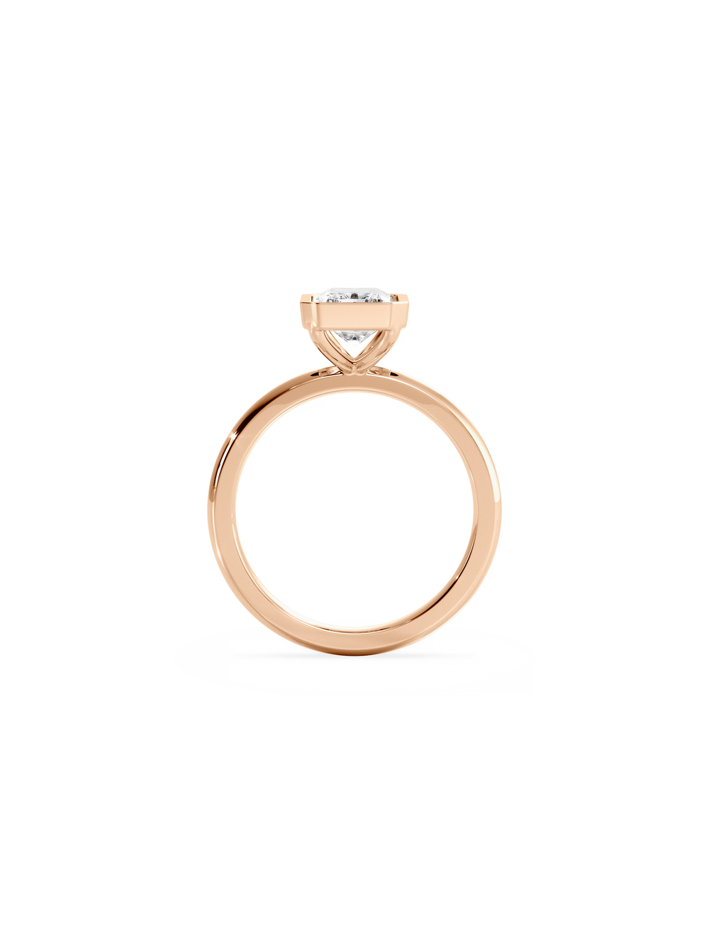 Radiant Signature Bezel Solitaire - View 