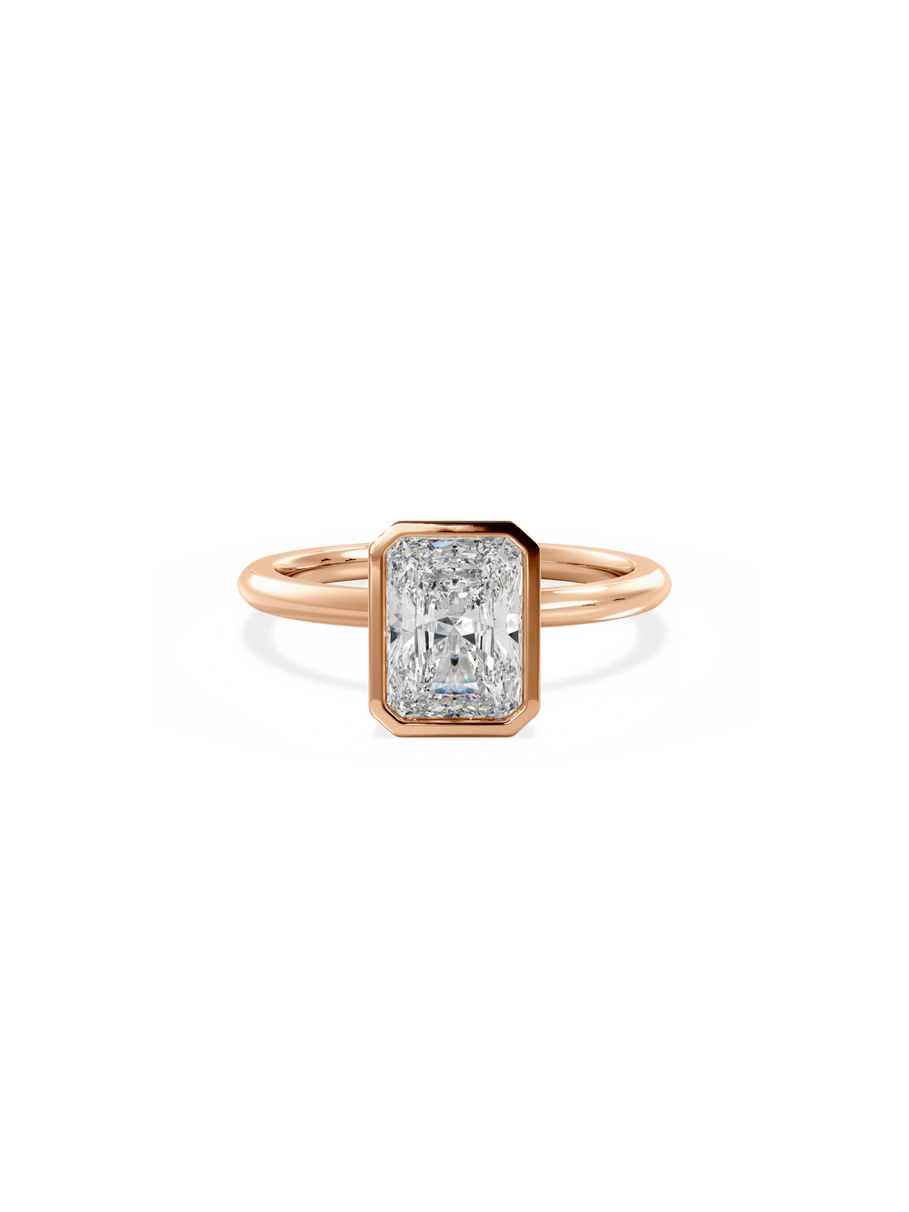 Radiant Signature Bezel Solitaire - View 