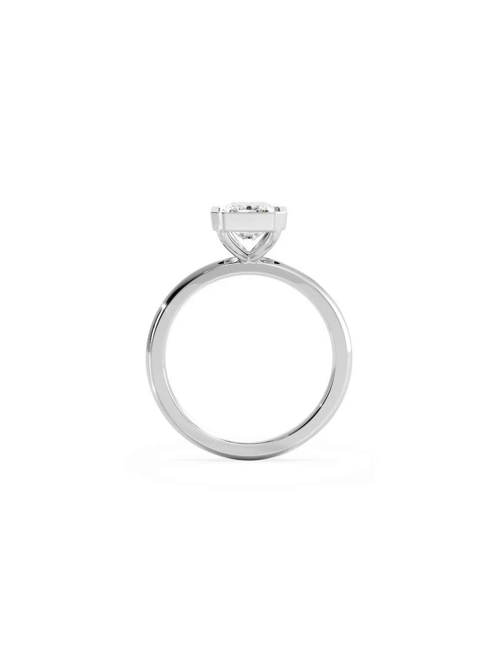 Radiant Signature Bezel Solitaire - View 