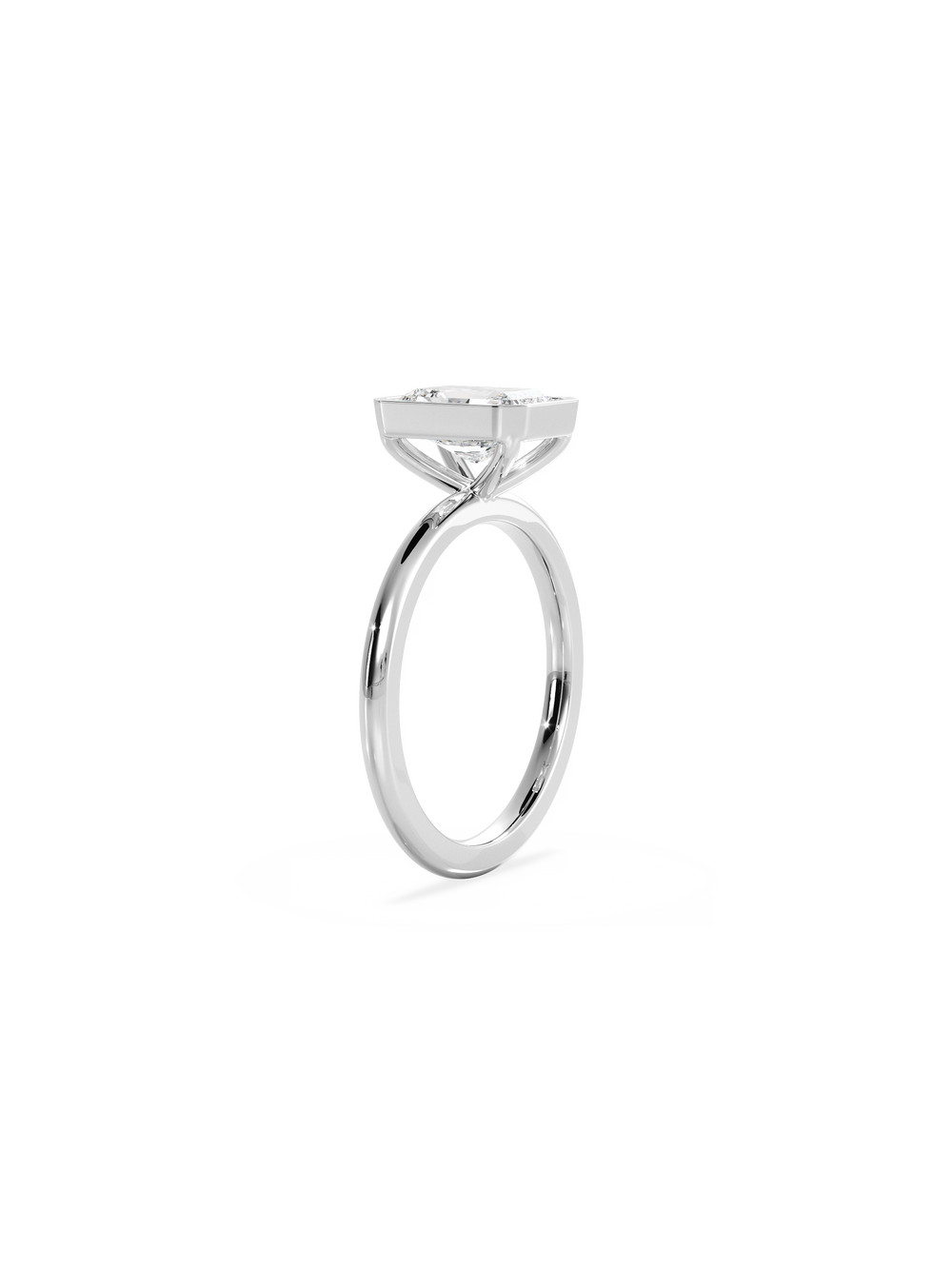 Radiant Signature Bezel Solitaire - View 