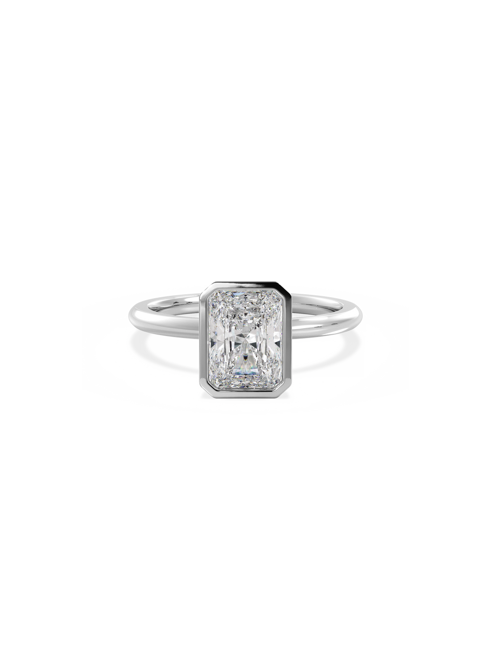 Radiant Signature Bezel Solitaire - View 