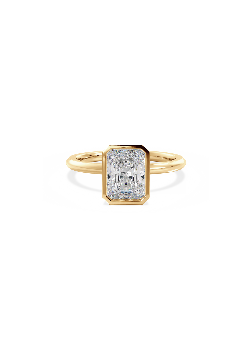 Radiant Signature Bezel Solitaire - View 