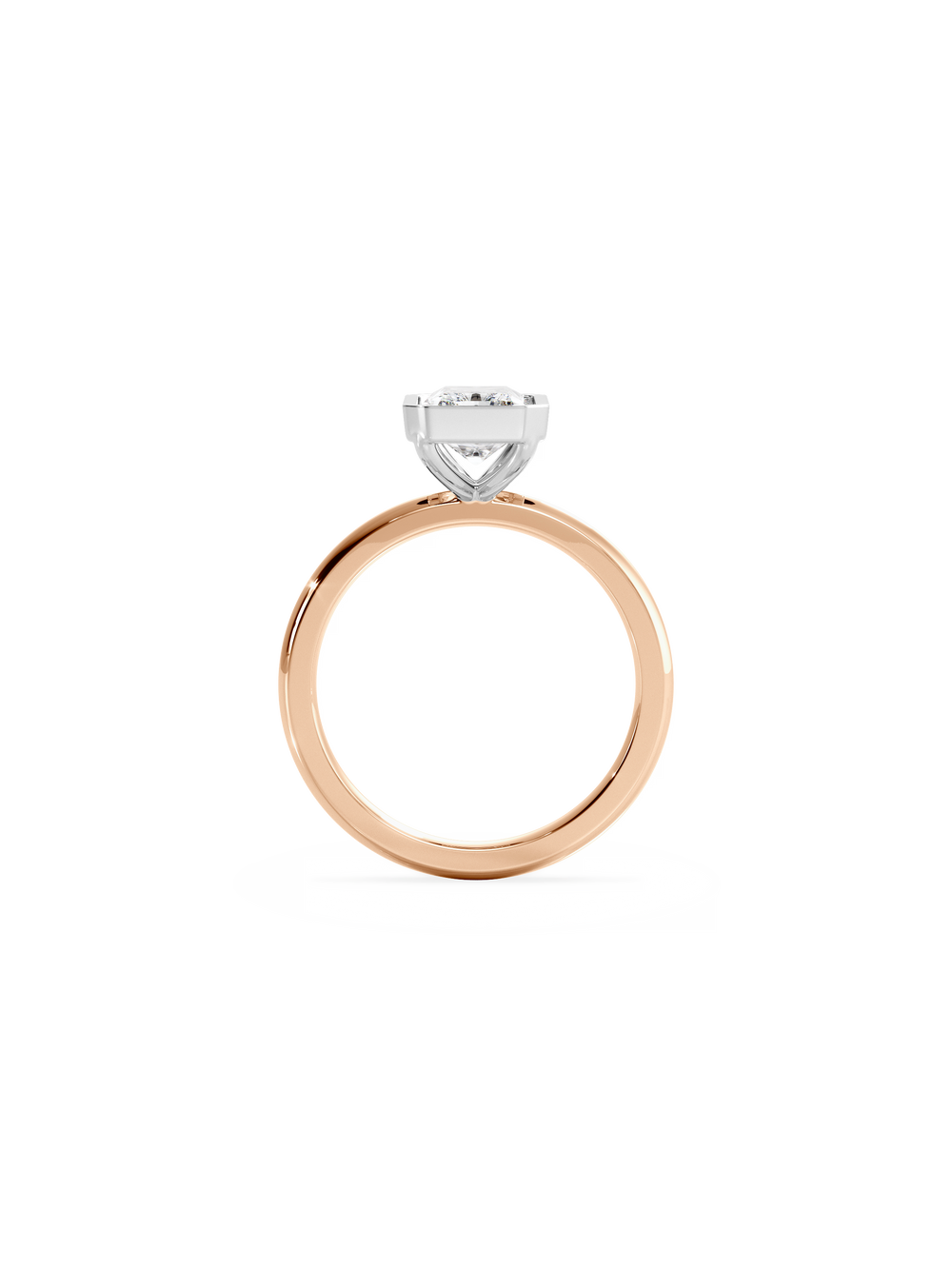Radiant Signature Bezel Solitaire - View 