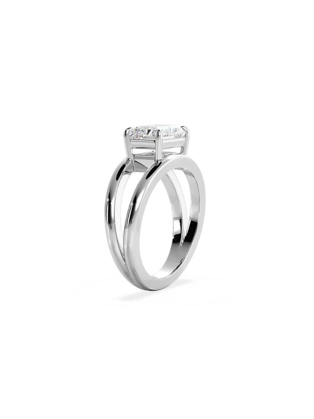 Radiant Signature Double Band Ring - View 