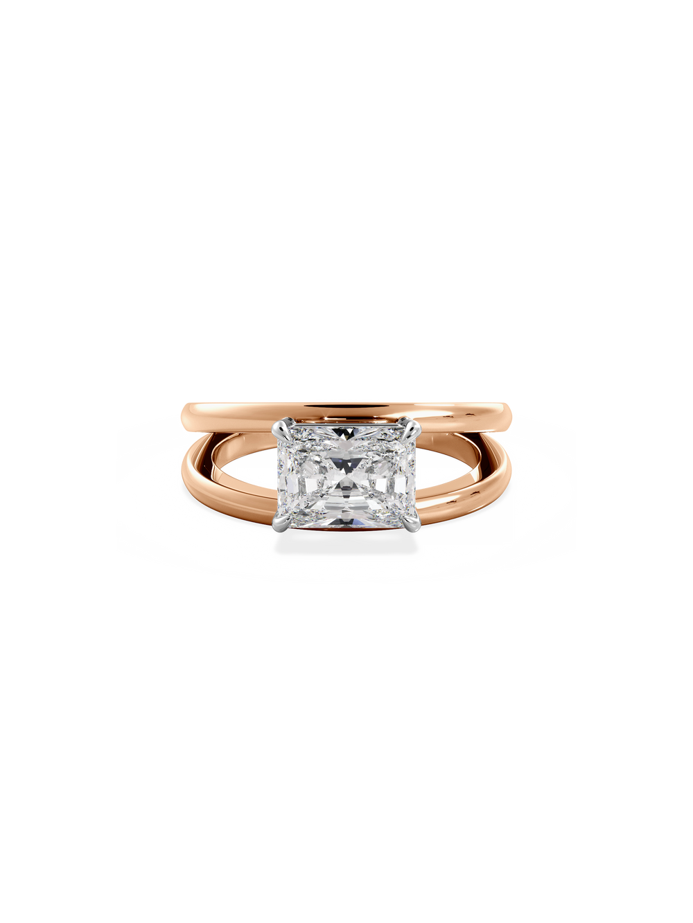 Radiant Signature Double Band Ring - View 