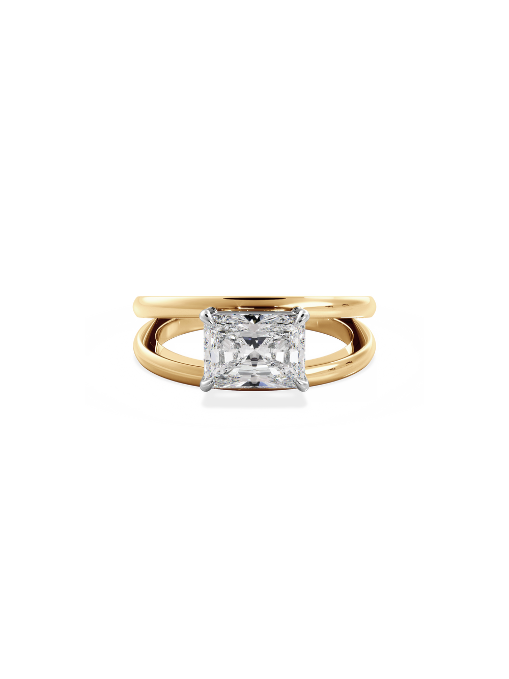 Radiant Signature Double Band Ring - View 