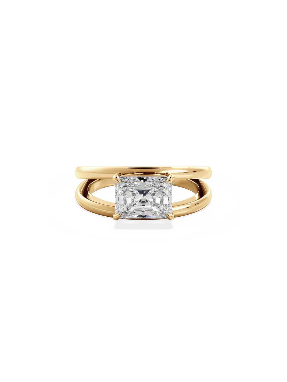 Radiant Signature Double Band Ring - View 