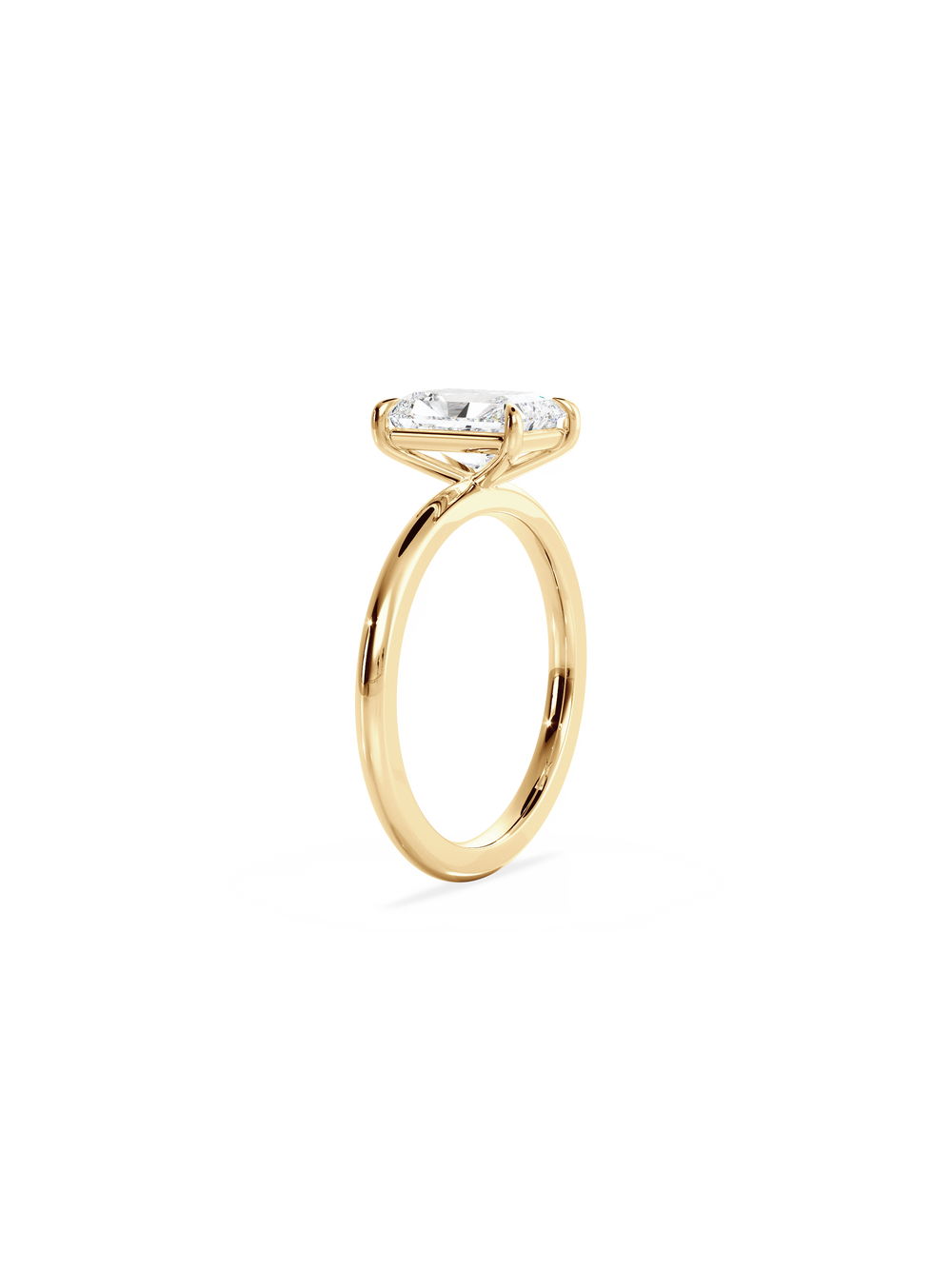 Radiant Ceremonial Solitaire Ring - View 