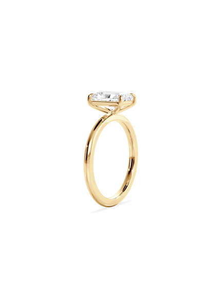 Radiant Ceremonial Solitaire Ring