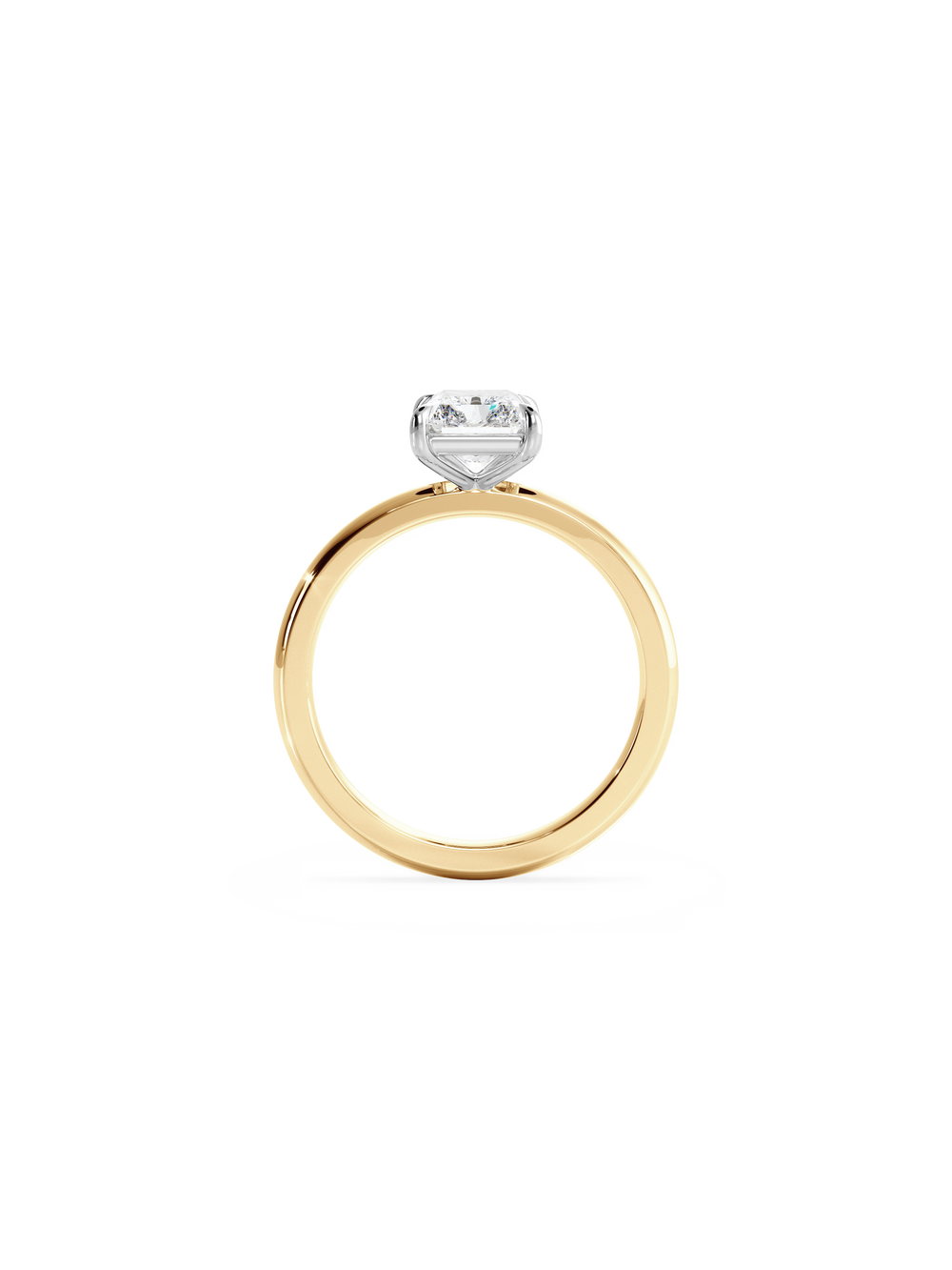 Radiant Ceremonial Solitaire Ring - View 
