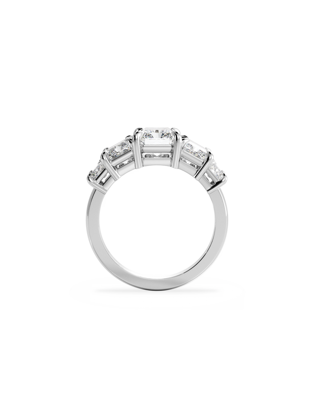 Radiant Signature Five-Stone Ring - View 