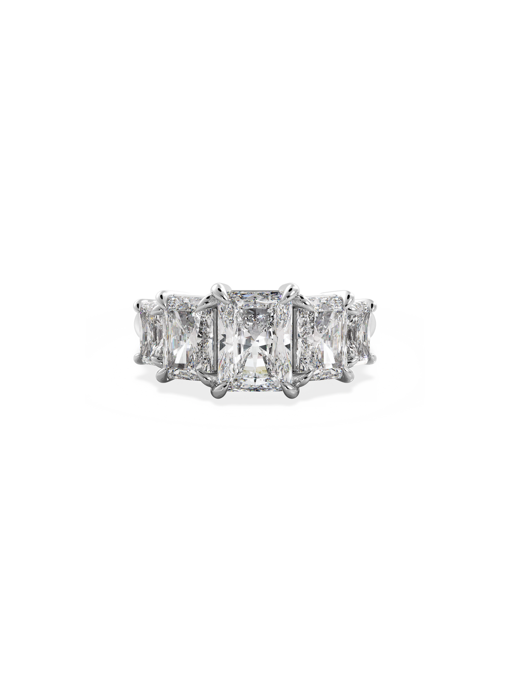 Radiant Signature Five-Stone Ring - View 