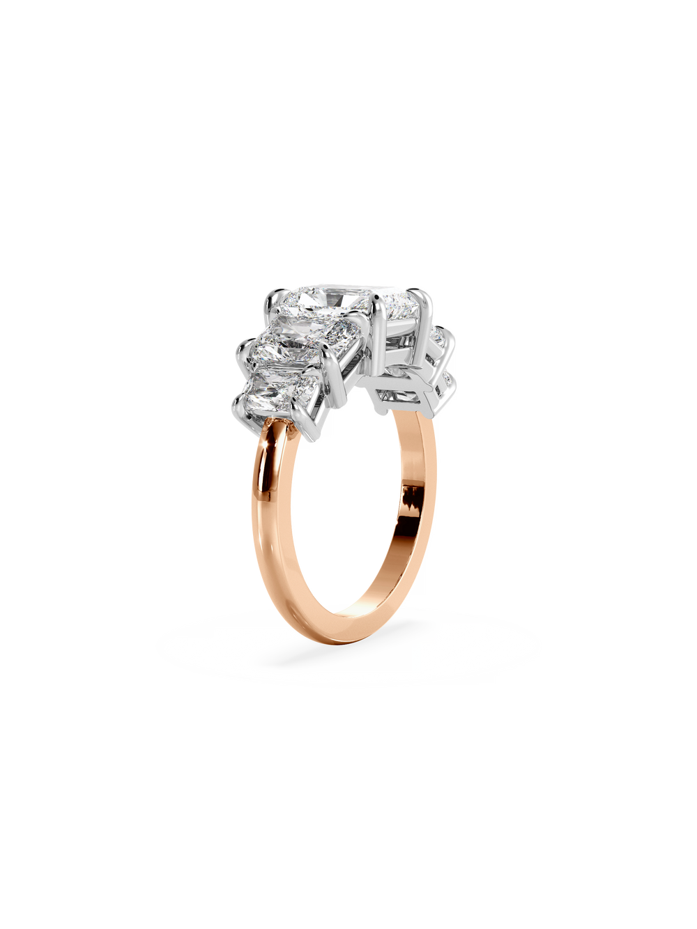 Radiant Signature Five-Stone Ring - View 