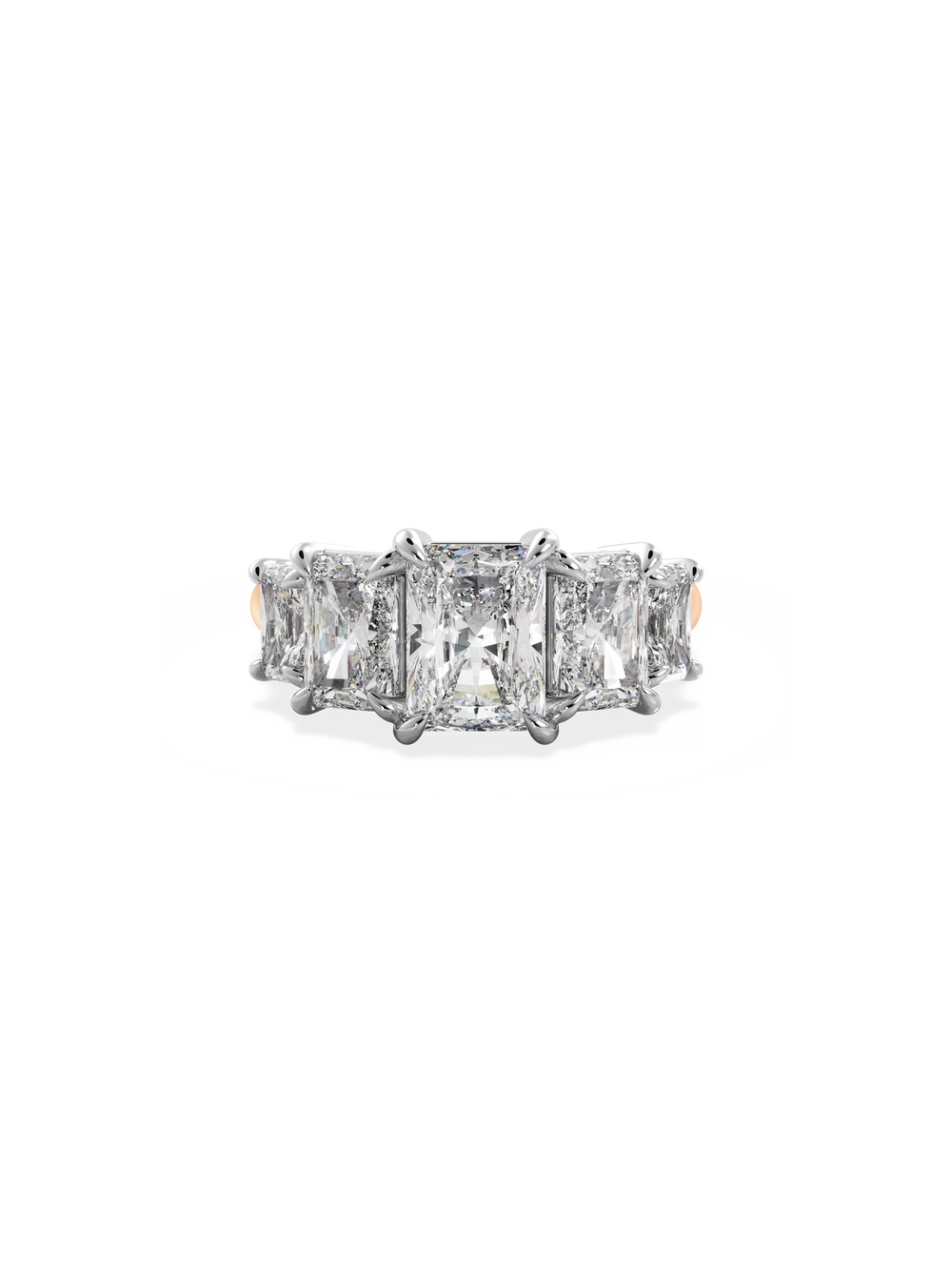 Radiant Signature Five-Stone Ring - View 