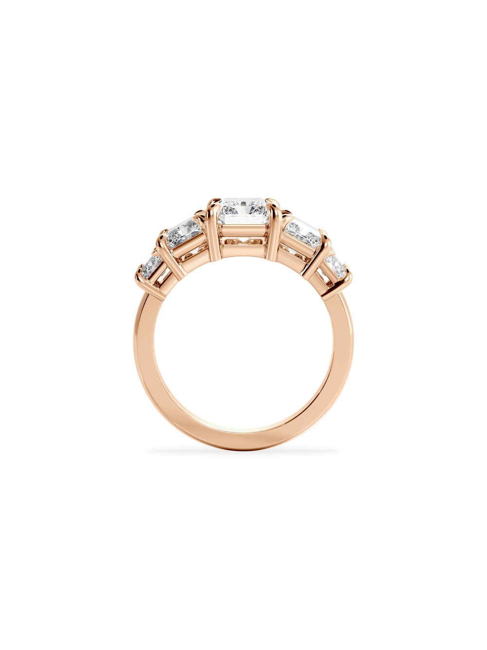 Radiant Signature Five-Stone Ring - View 