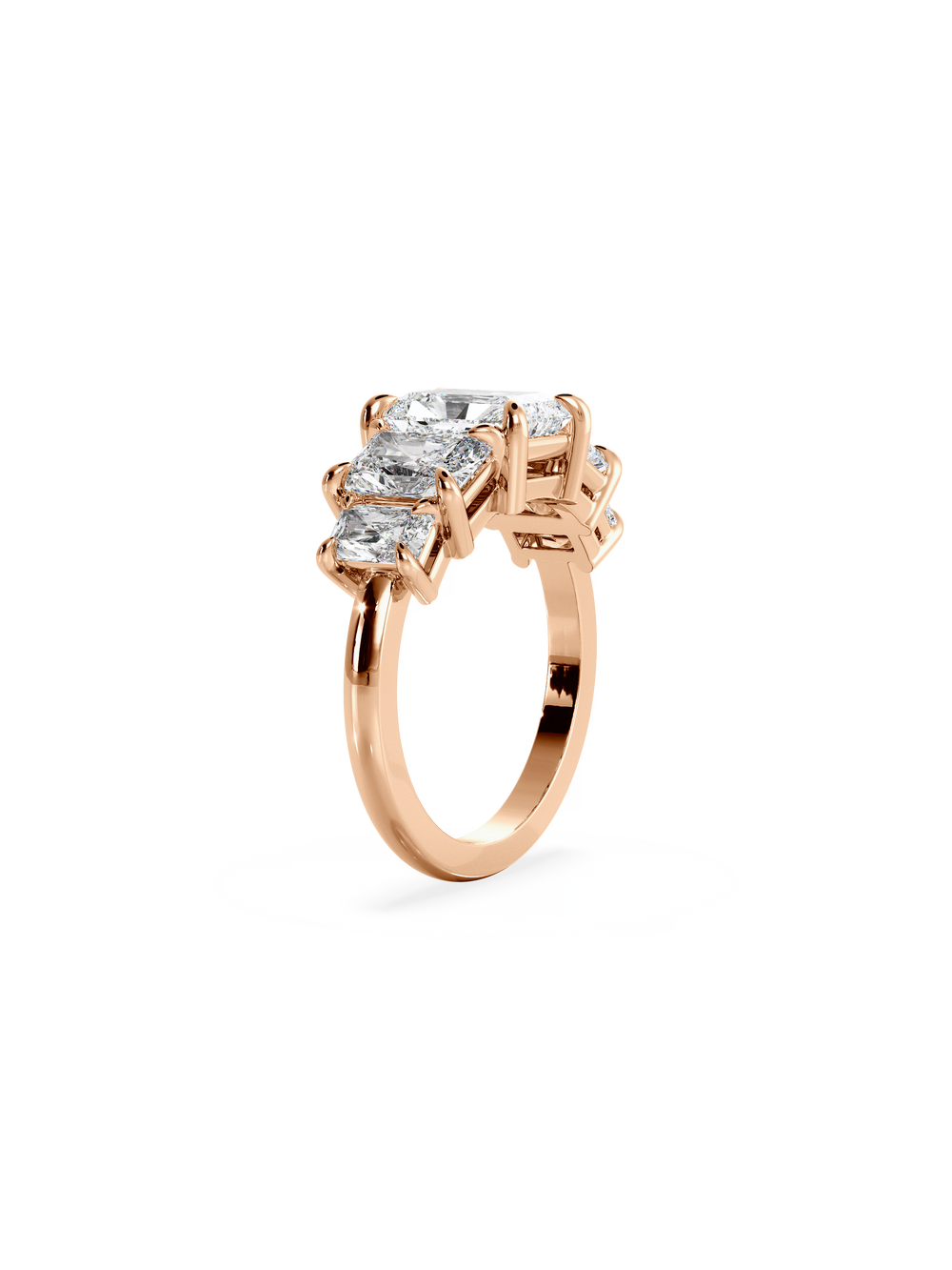 Radiant Signature Five-Stone Ring - View 