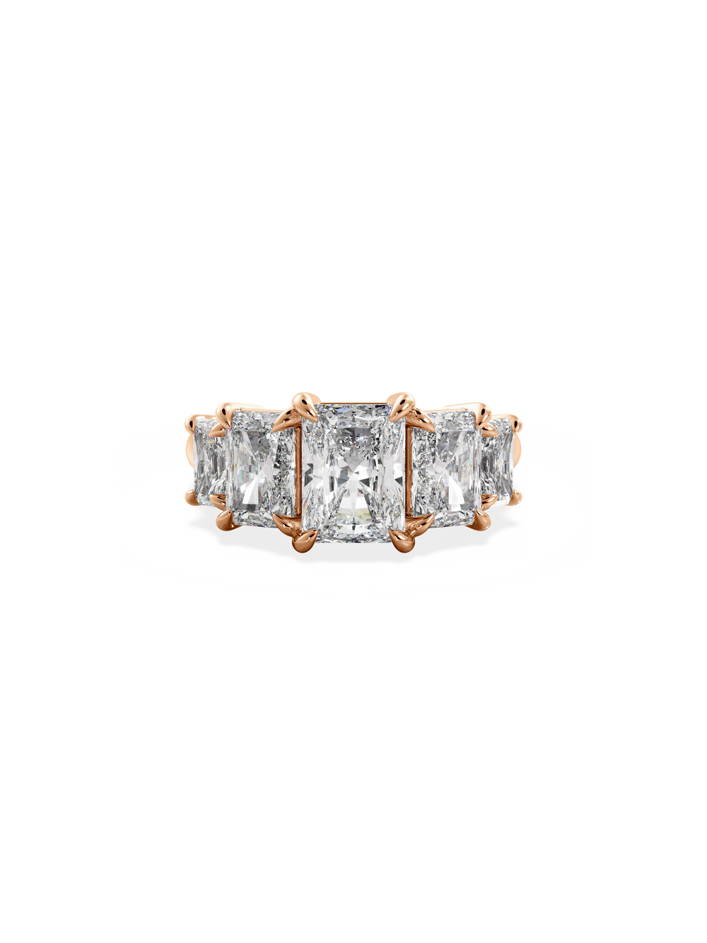 Radiant Signature Five-Stone Ring - View 