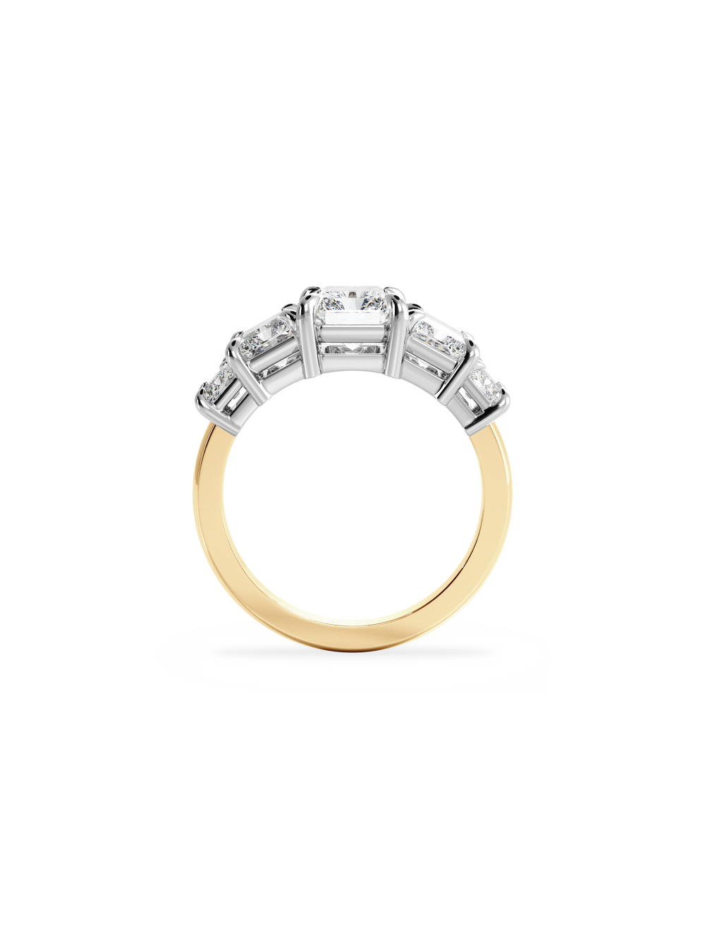 Radiant Signature Five-Stone Ring - View 