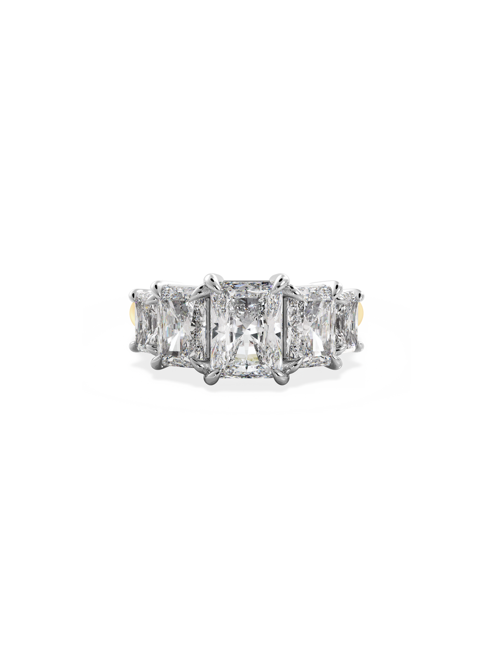 Radiant Signature Five-Stone Ring - View 