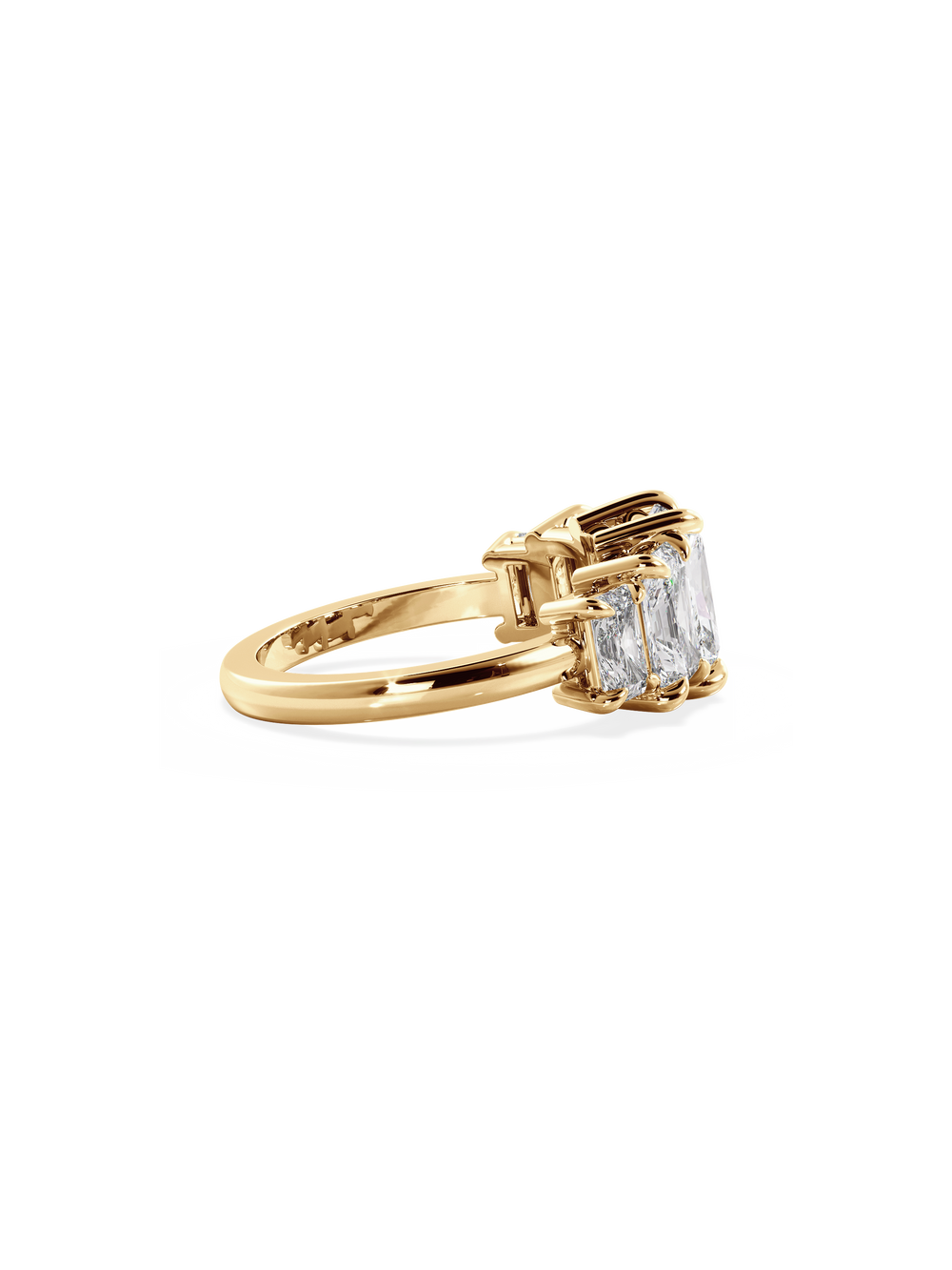 Radiant Signature Five-Stone Ring - View 