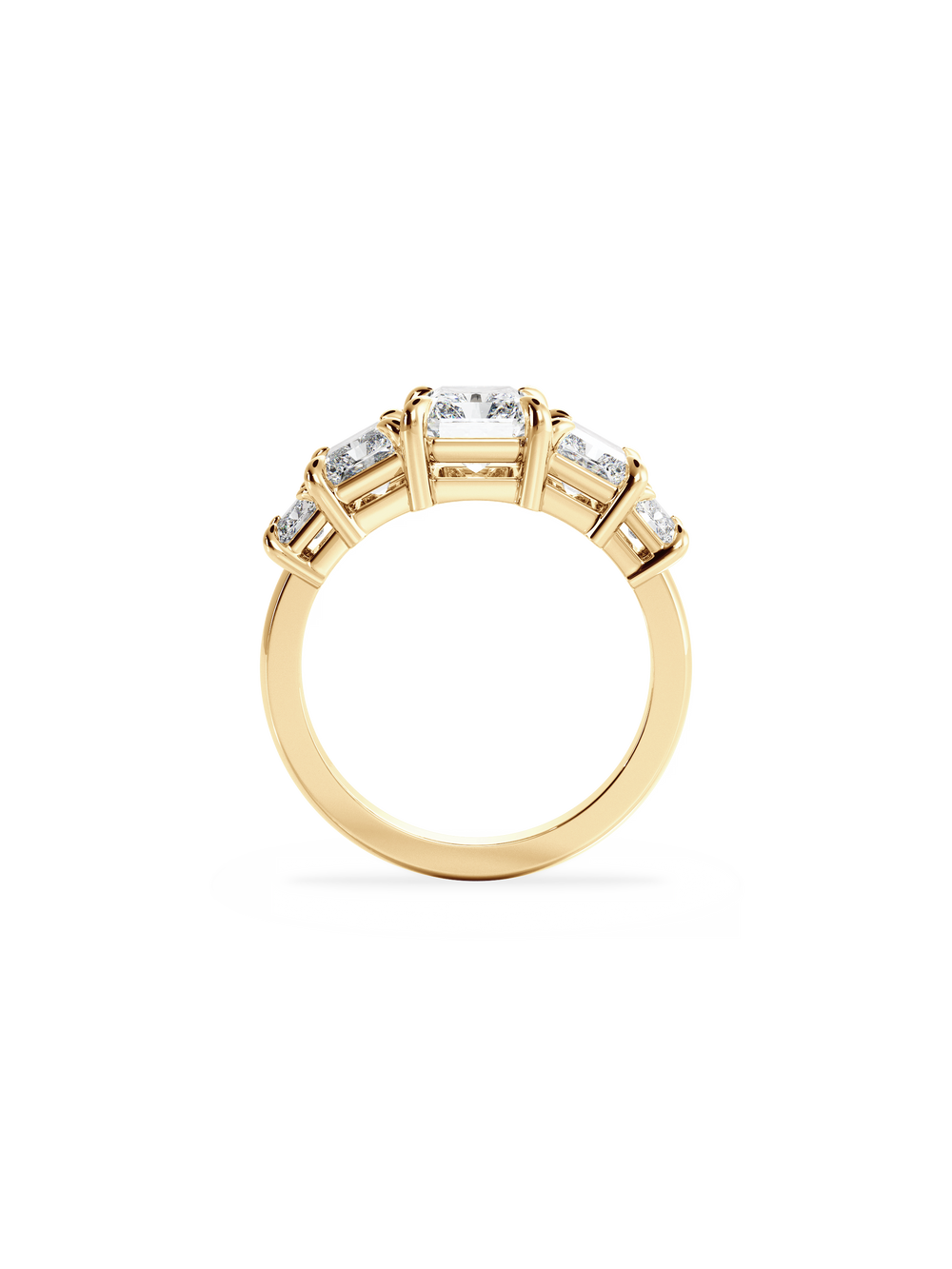 Radiant Signature Five-Stone Ring - View 