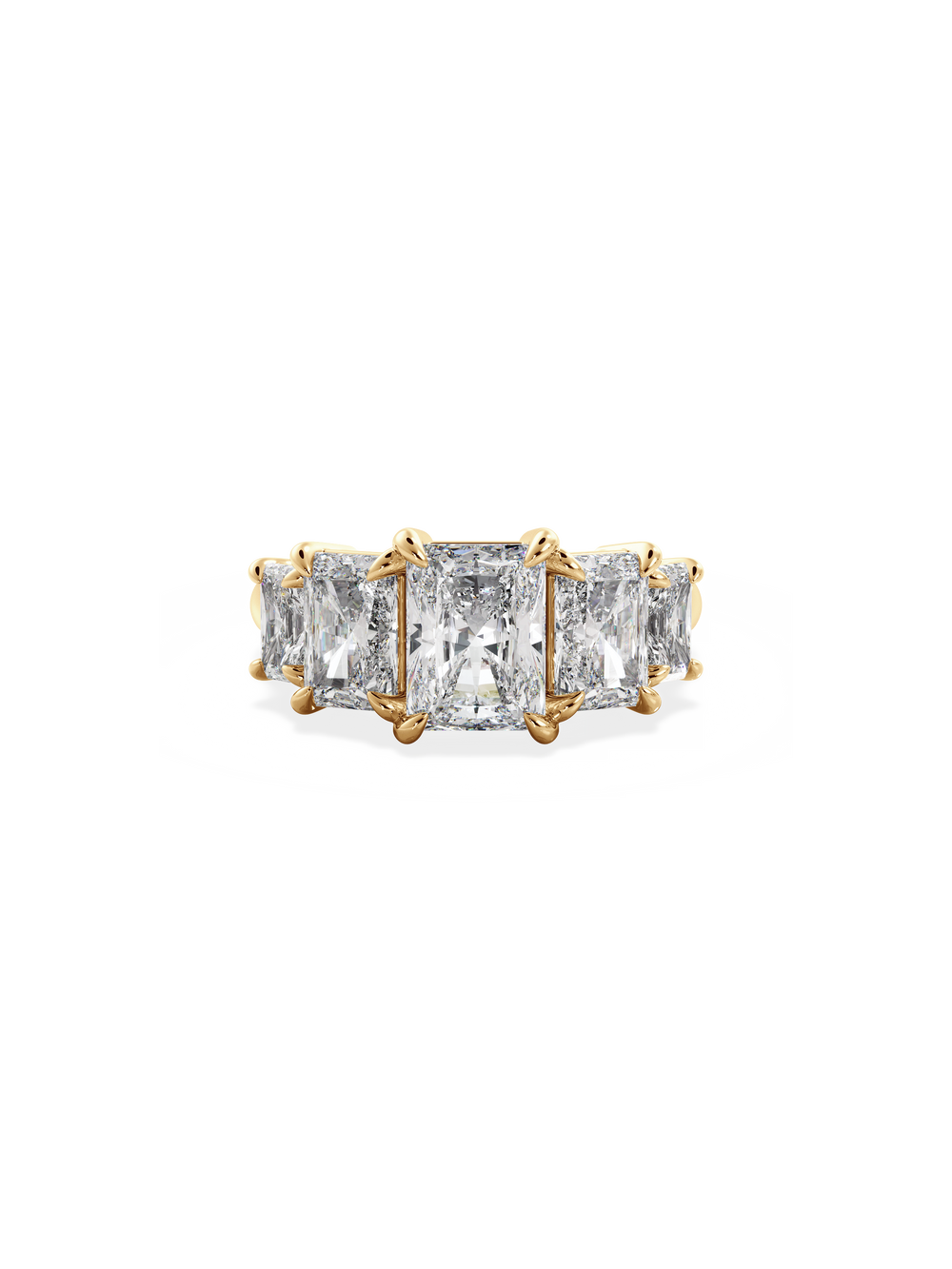 Radiant Signature Five-Stone Ring - View 
