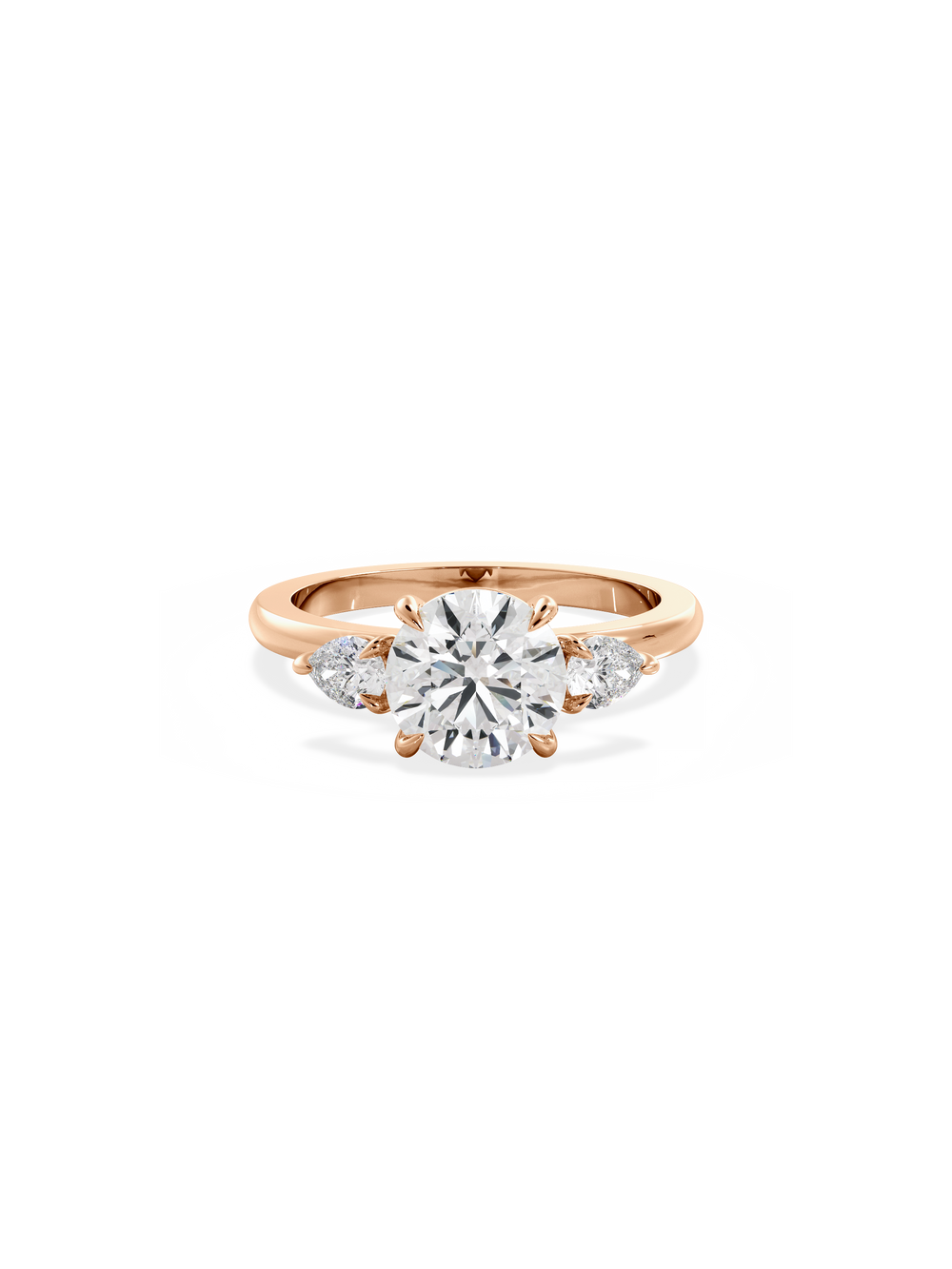 Round Amira Ring - View 