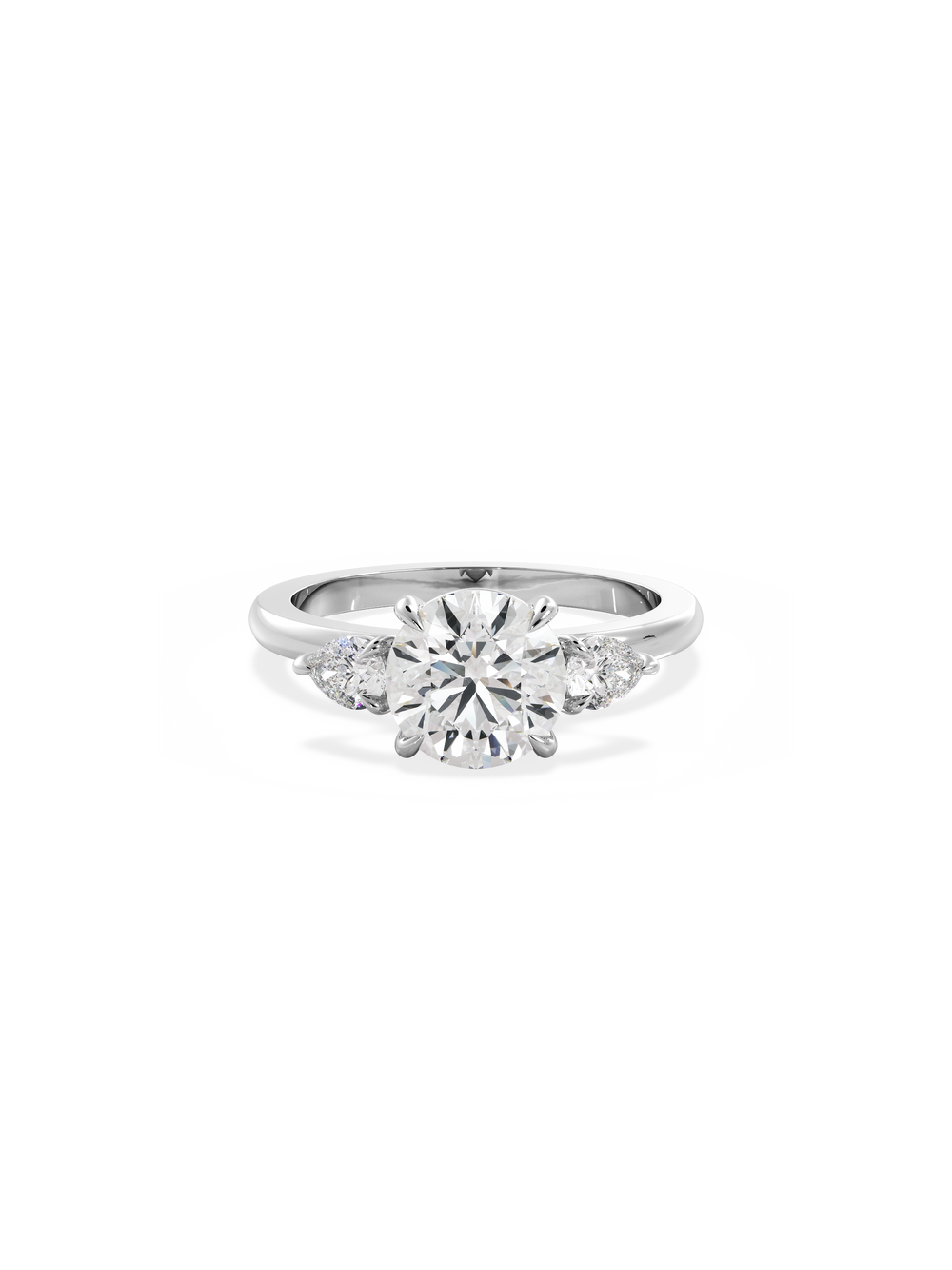 Round Amira Ring - View 