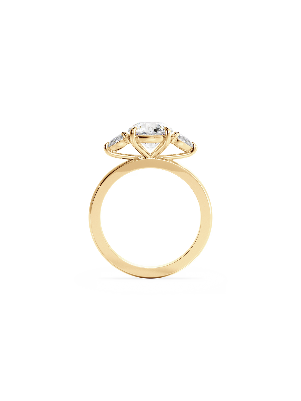 Round Amira Ring - View 