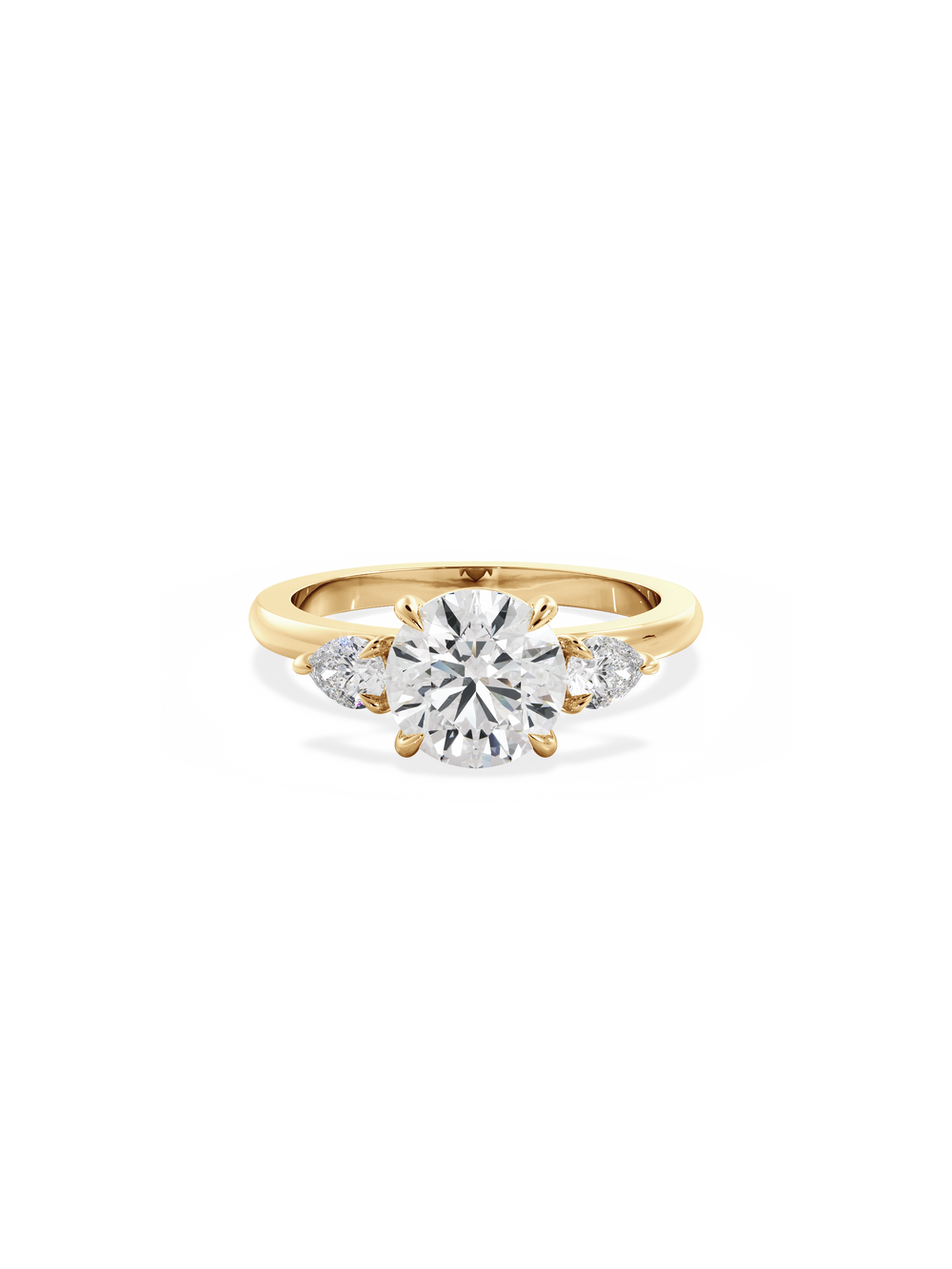 Round Amira Ring - View 