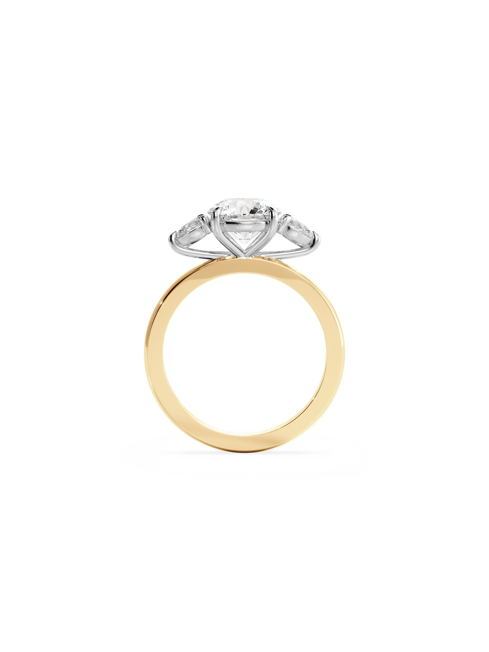 Round Amira Ring - View 