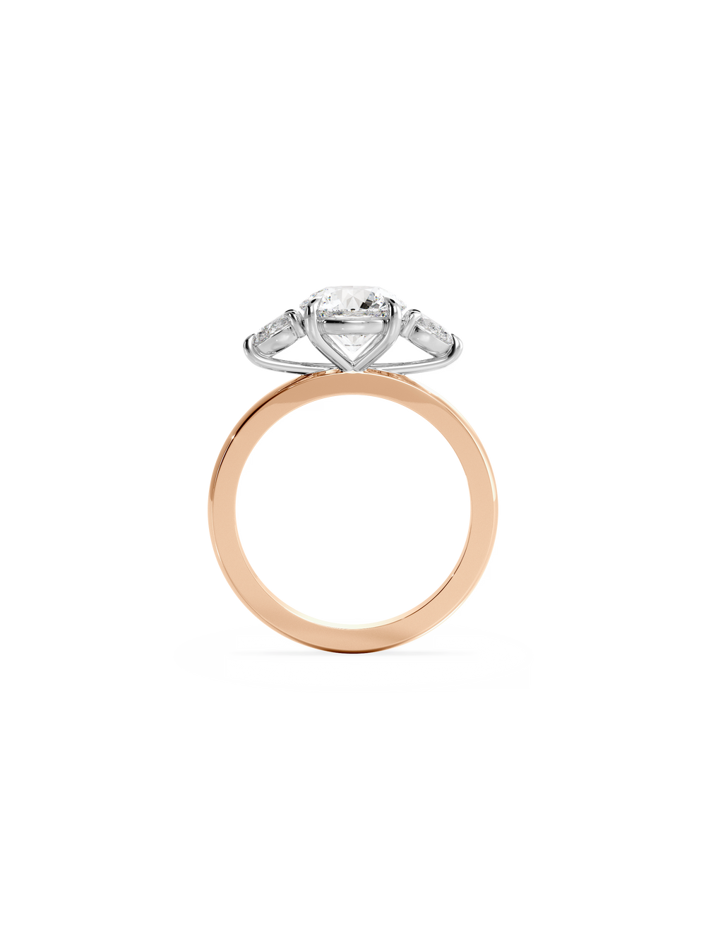 Round Amira Ring - View 