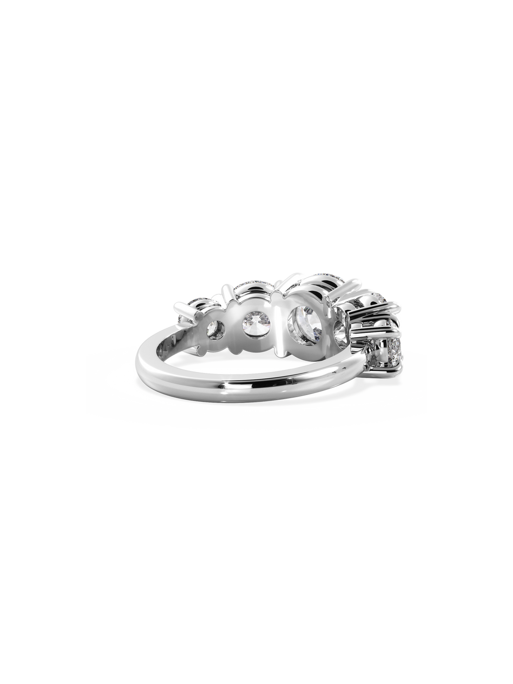 Round Signature Five-Stone - View 