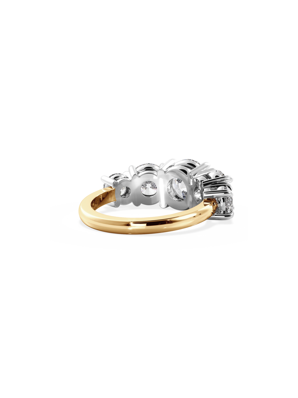 Round Signature Five-Stone - View 