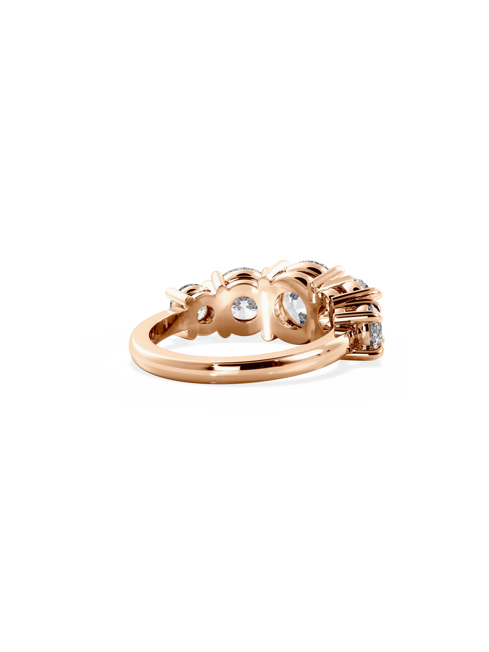 Round Signature Five-Stone - View 
