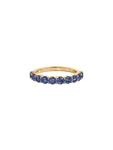Sapphire Luna Ring