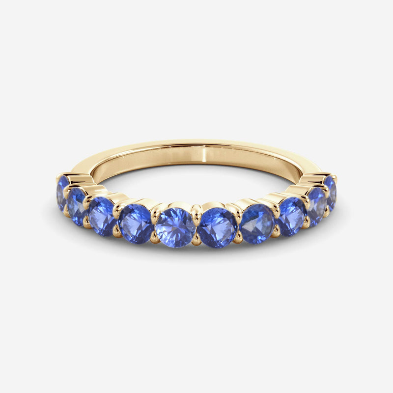 Sapphire Luna Ring