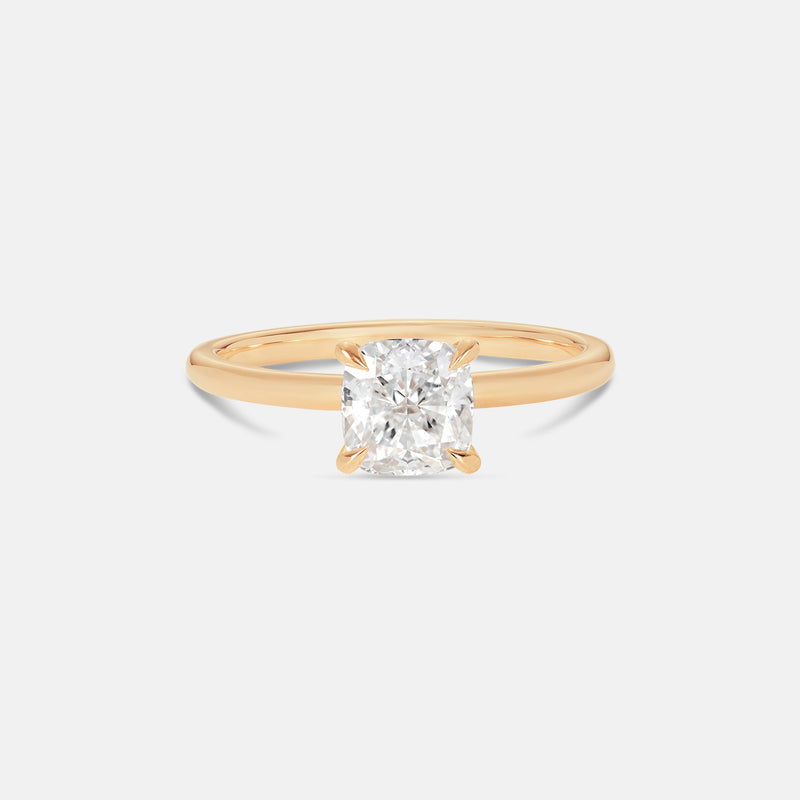 Cushion Moissanite Ceremonial Solitaire