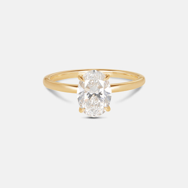 Oval Moissanite Ceremonial Solitaire