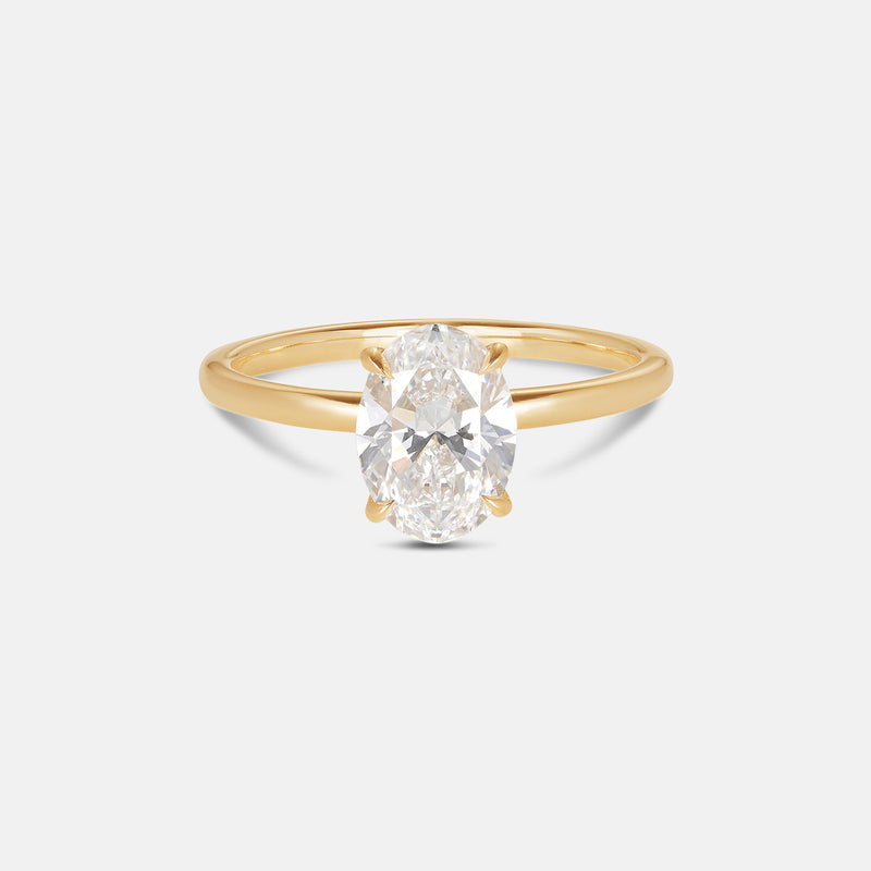 Oval Moissanite Ceremonial Solitaire