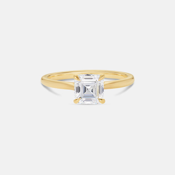 Asscher Moissanite Classic Solitaire